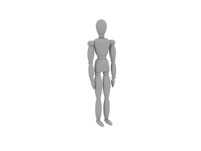 Human Scale 3D Model