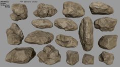 Sesert rocks 3D Model
