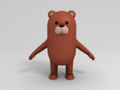 3D Bear Character 3D Model