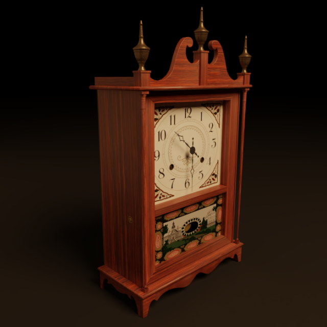 Mantle Clock 3D Model