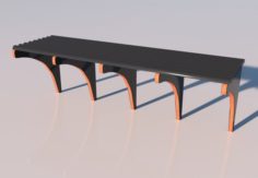 Bench 03 3D Model