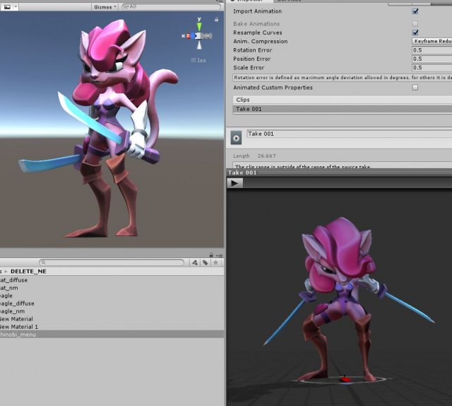 Cat ninja 3D Model