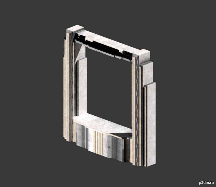 Conference Window Frame (smal & large) 3D Model