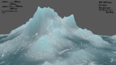 Ice mountain 3D Model