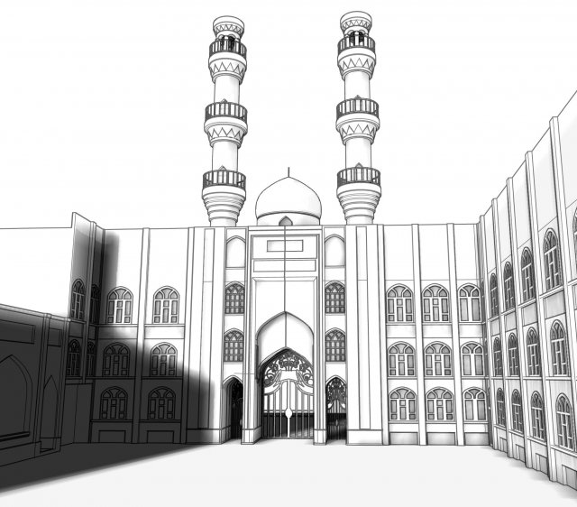 Jameh Mosque of Tabriz 3D Model