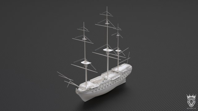 Victorian Ship 3D Model