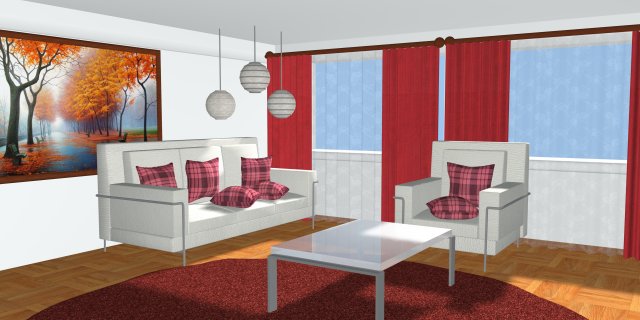 Living room interior 3D Model