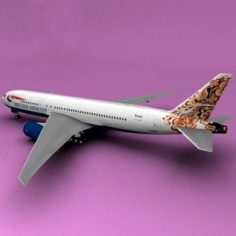 Boeing 777 British Airways Kudrina from Semenov 3D Model
