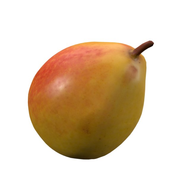 Realistic yellow pear 2 3D Model