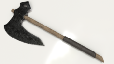 Old Hammered Axe 3D Model