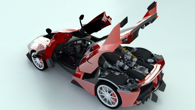 Ferrari FXX K 2015 3D Model