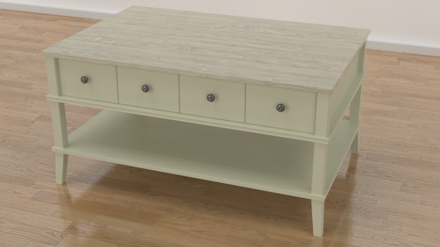 Old coffee table 3D Model