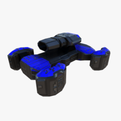 Assault tank drone 3D Model