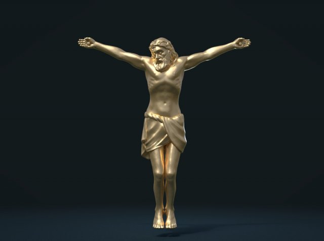 Crucified Jesus Christ 3D Model