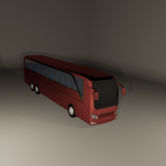 High poly bus 3D Model