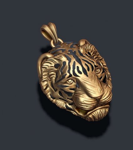 Tiger pendant 3D Model
