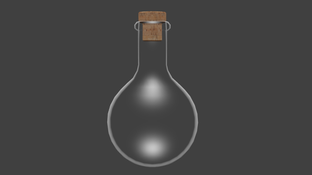 Flask round-bottomed Free 3D Model