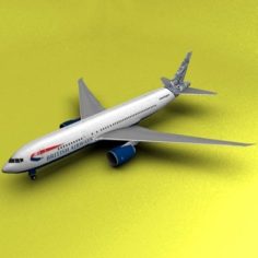 Boeing 777 British Airways Japan 3D Model