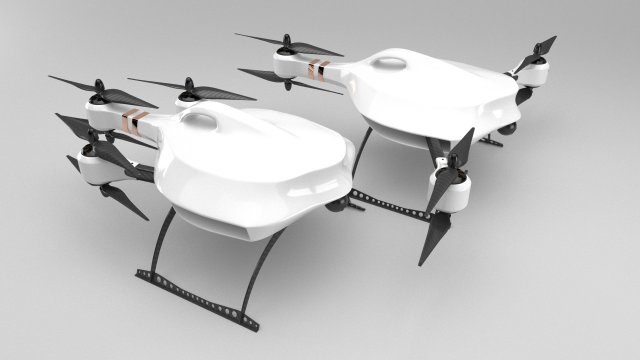 FPV Racing drone 3D Model