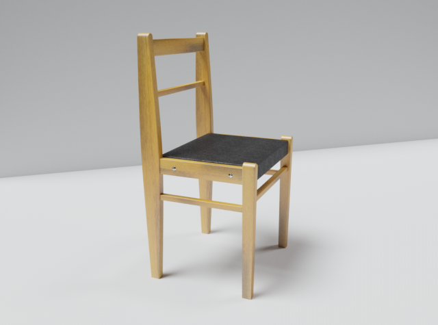 Chair of the Soviet era 3D Model