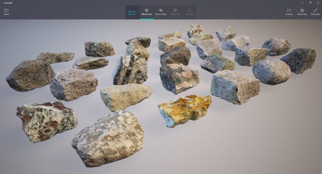 Rocks pack lowpoly 3D Model