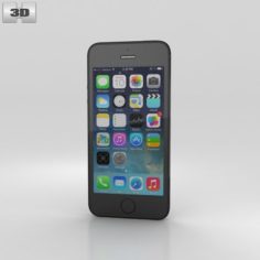 Apple iPhone 5S Space Gray 3D Model