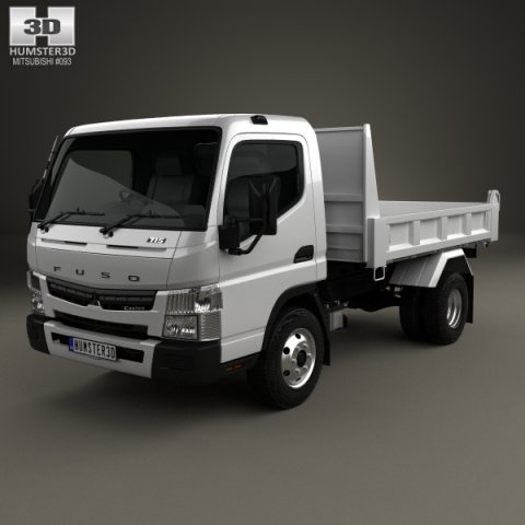 Mitsubishi Fuso Canter Tipper Truck 2010 3D Model
