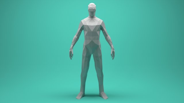 Low Poly Human VR – AR – low-poly 3D Model