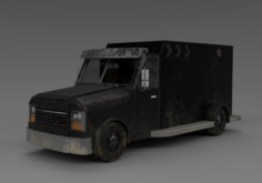 Old and Worn Truck 3D Model