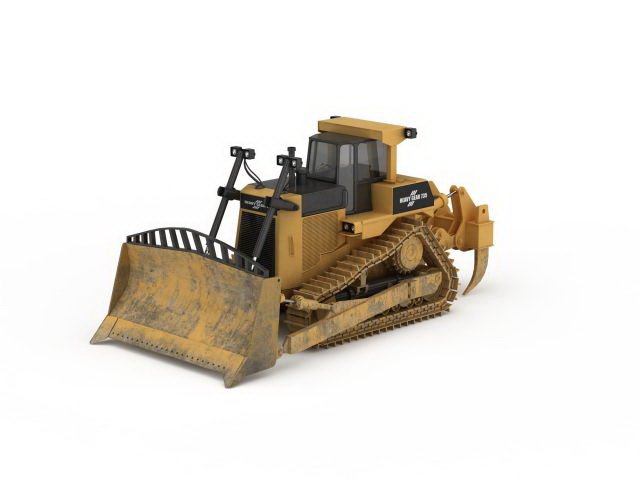 Track bulldozer 3D Model
