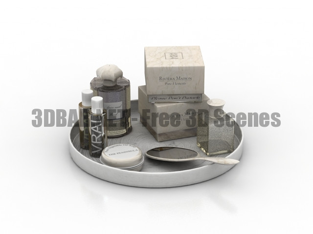 Perfume Decor Set 3D Collection