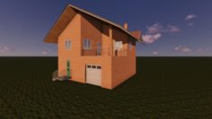 House 10×10 m 3D Model