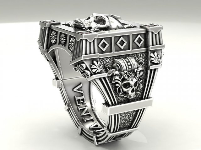 Vampire-skull-ring 3D Model