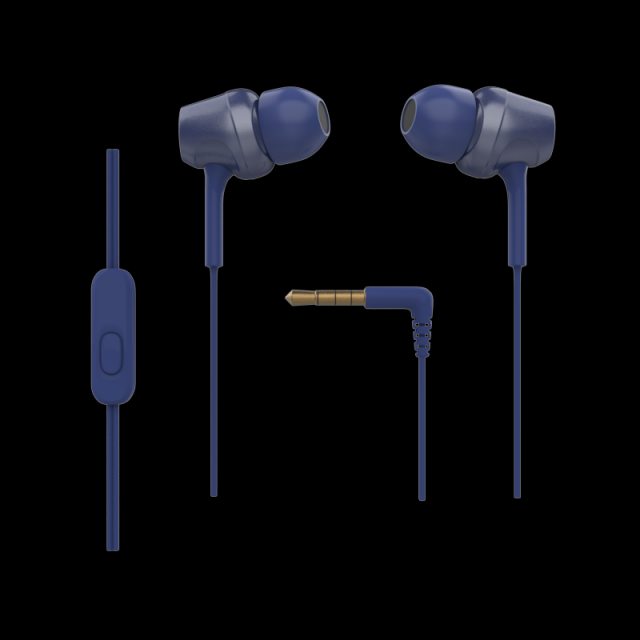 SONY MDR EX250APL EARPHONE BLUE 3D Model