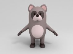 Cartoon Raccoon 3D 3D Model