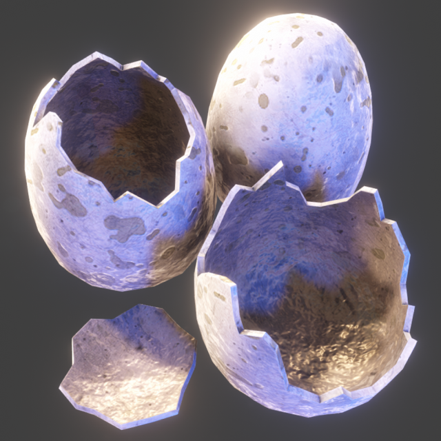 PBR – Egg Set 1 3D Model