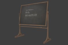 School Blackboard 3D Model