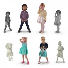 Child Collection x4 3D Model