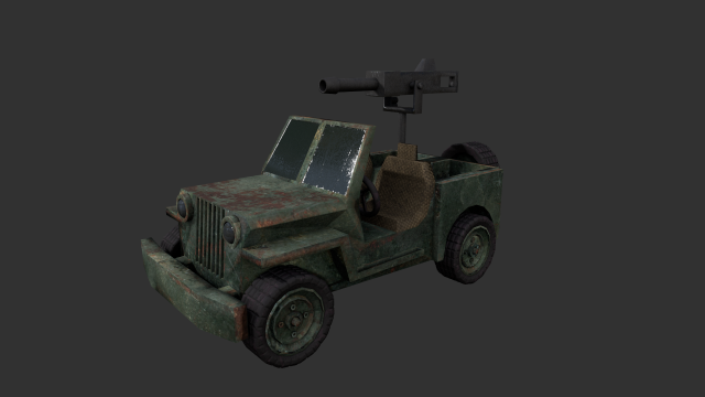 Army jeep 3D Model