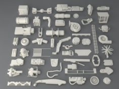 Kit bash52 pieces – collection-2 3D Model