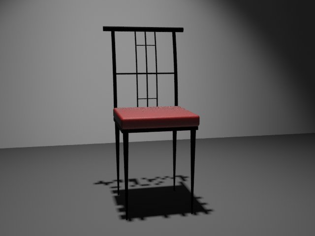 Rot iron Chair 3D Model