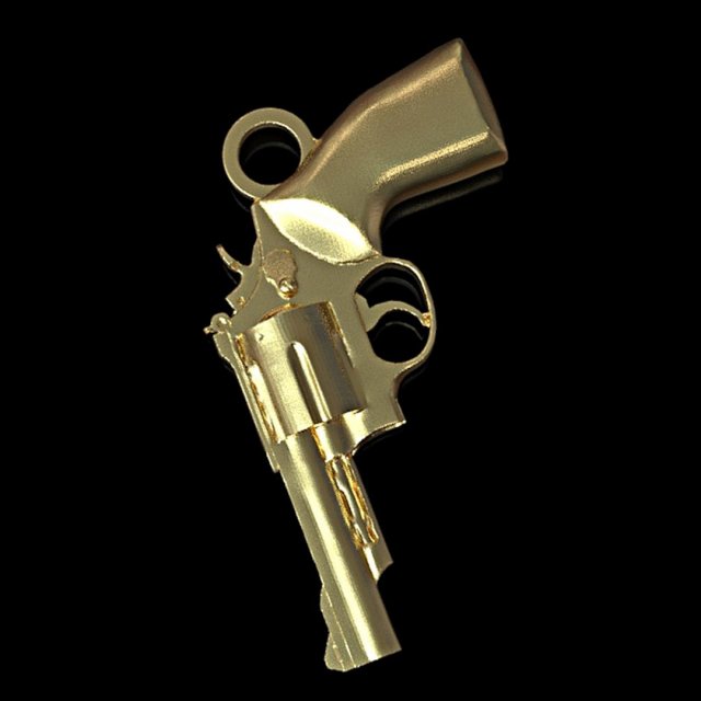 Revolver pendant 3D Model