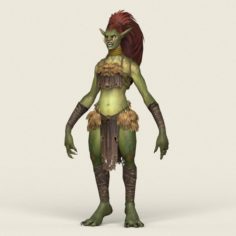 Game Ready Female Goblin 3D Model