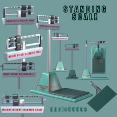 Standing Scales 3D object 3D Model