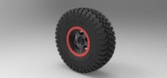 Wheel of Trophy truck 3D Model