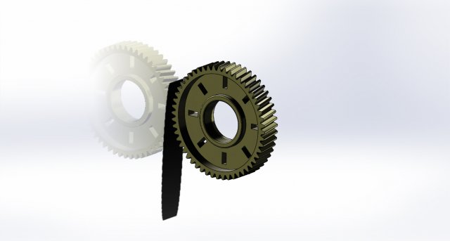 Power window gear 3D Model