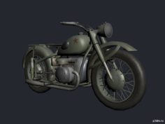 M72 Bike 3D Model