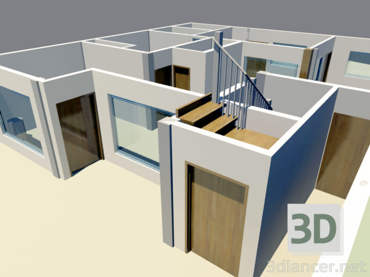 3D-Model 
HOUSING GROUND FLOOR 3DS MAX 2010