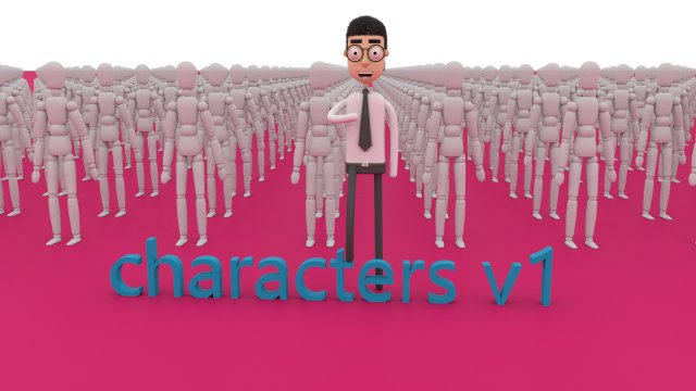 Characters v1 3D Model