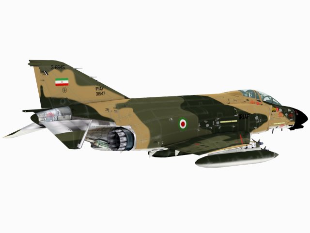 McDonnell Douglas F-4 D Phantom Iranian Air Foprce scheme 3D Model